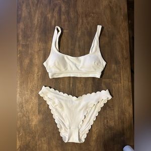 White Aerie Waffle Cut bikini